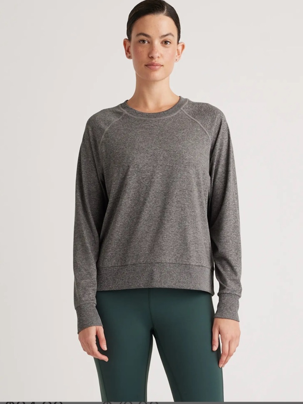 Quince Heather Charcoal Crewneck Sweatshirt